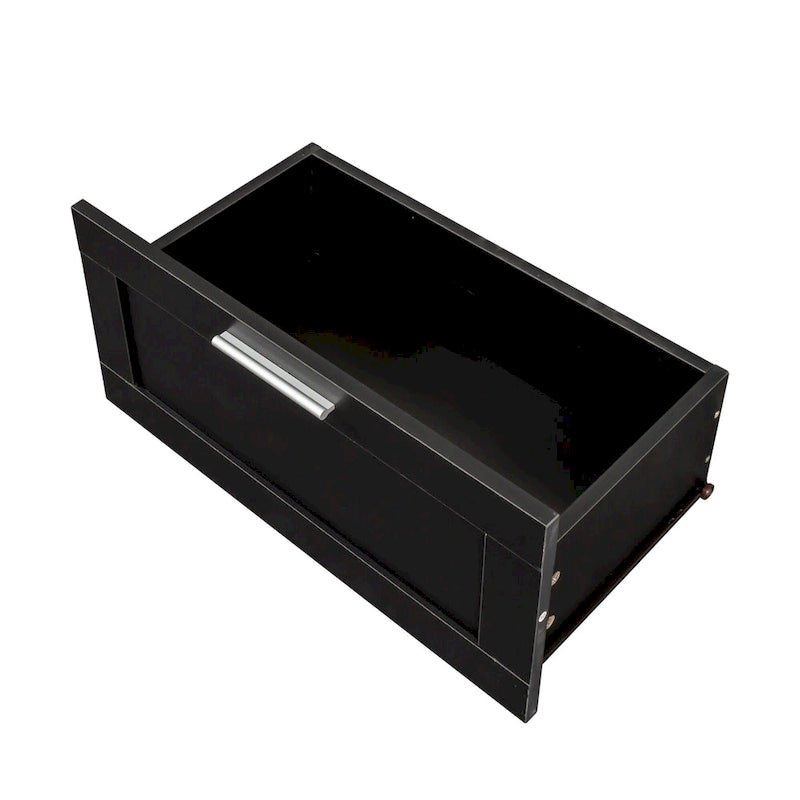 Meuble TV 70,87 po avec 3 espaces de rangement et 3 tiroirs