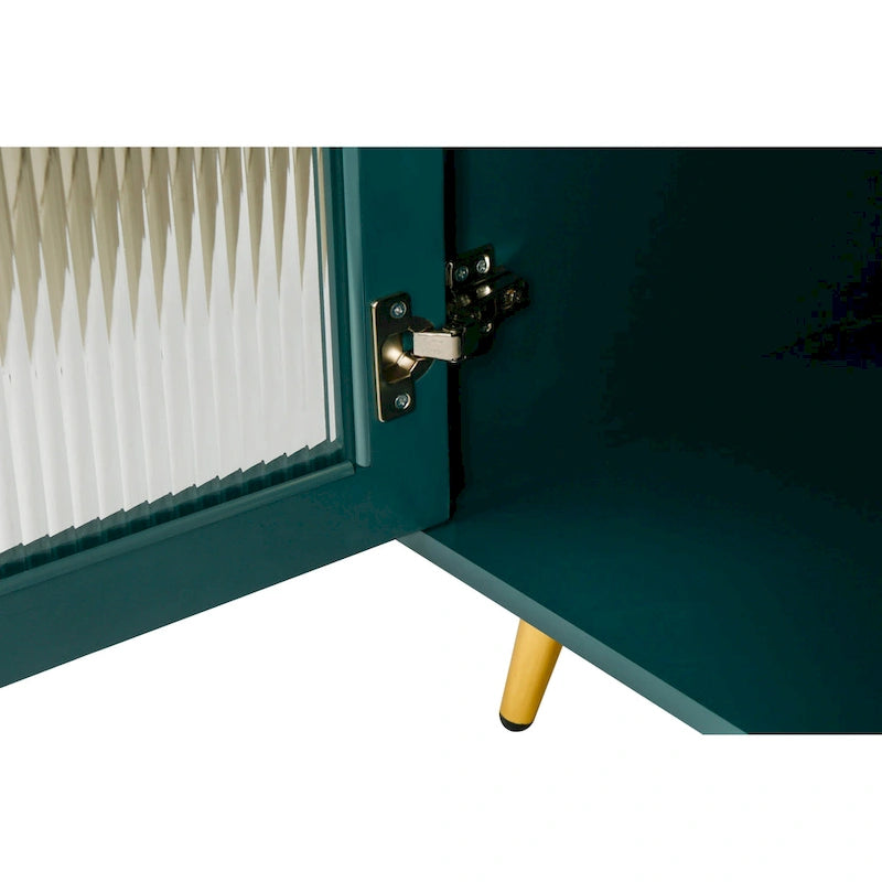 Meuble TV de 152 cm avec placard de rangement et étagères réglables pour téléviseurs de 65 pouces