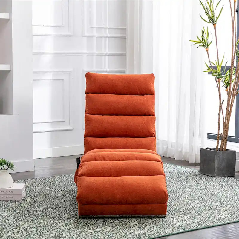 Chaise longue en lin d'intérieur
