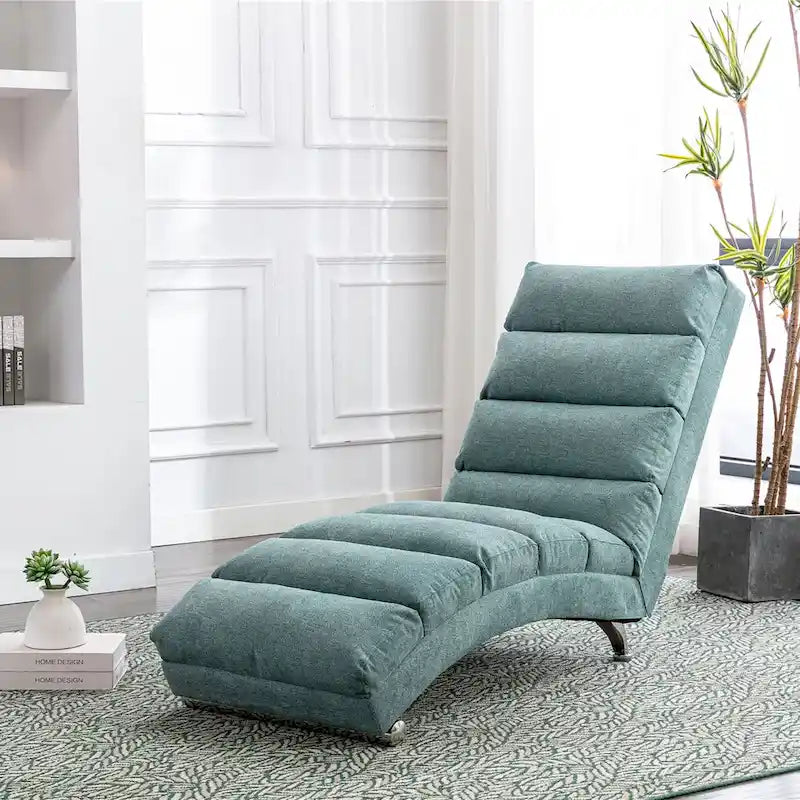 Chaise longue en lin d'intérieur