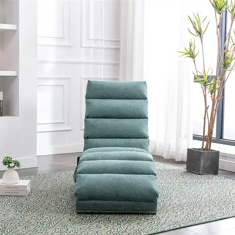 Chaise longue en lin d'intérieur