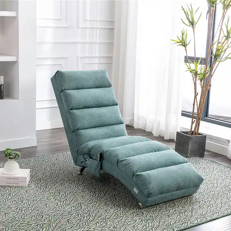 Chaise longue en lin d'intérieur