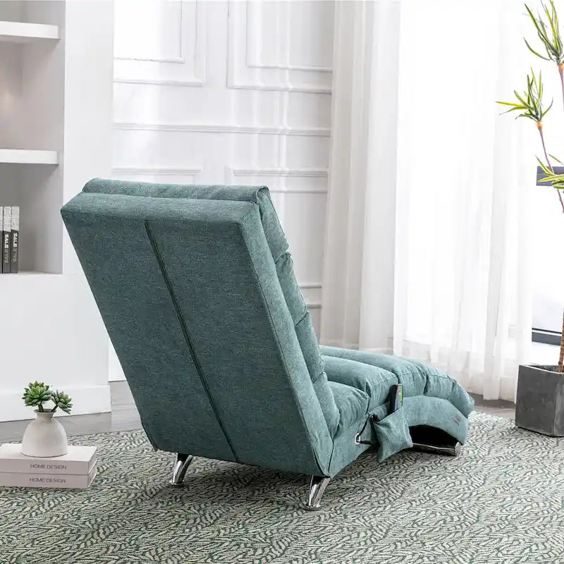 Chaise longue en lin d'intérieur