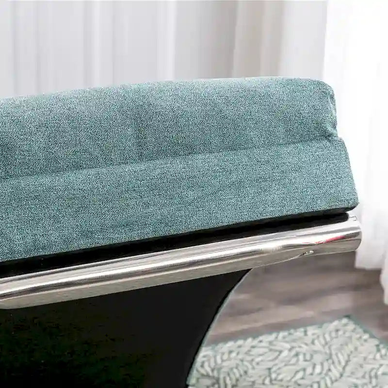 Chaise longue en lin d'intérieur