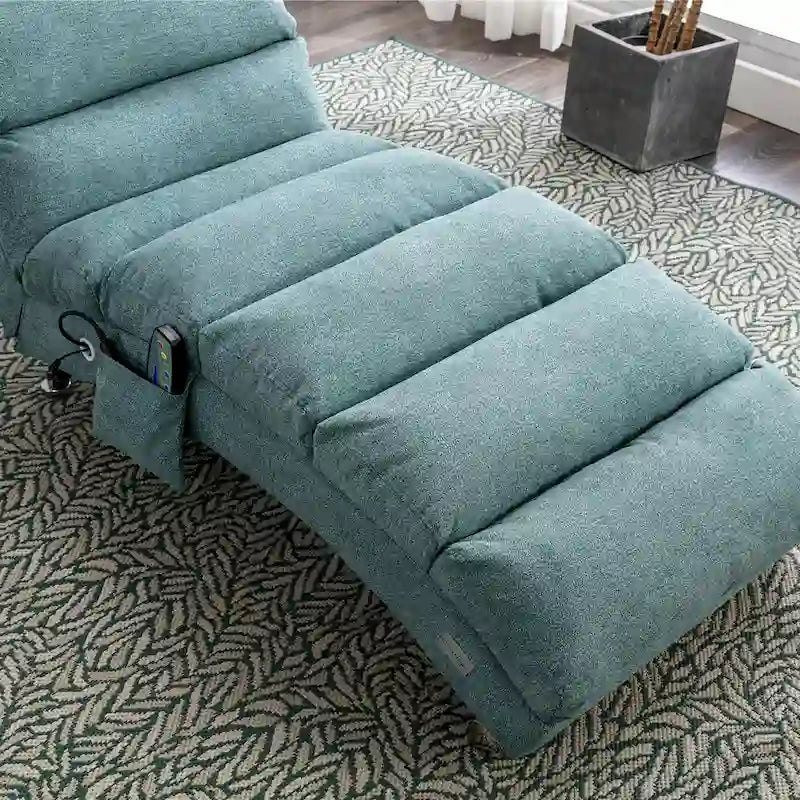 Chaise longue en lin d'intérieur