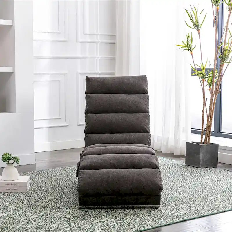 Chaise longue en lin d'intérieur
