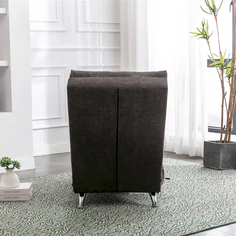 Chaise longue en lin d'intérieur