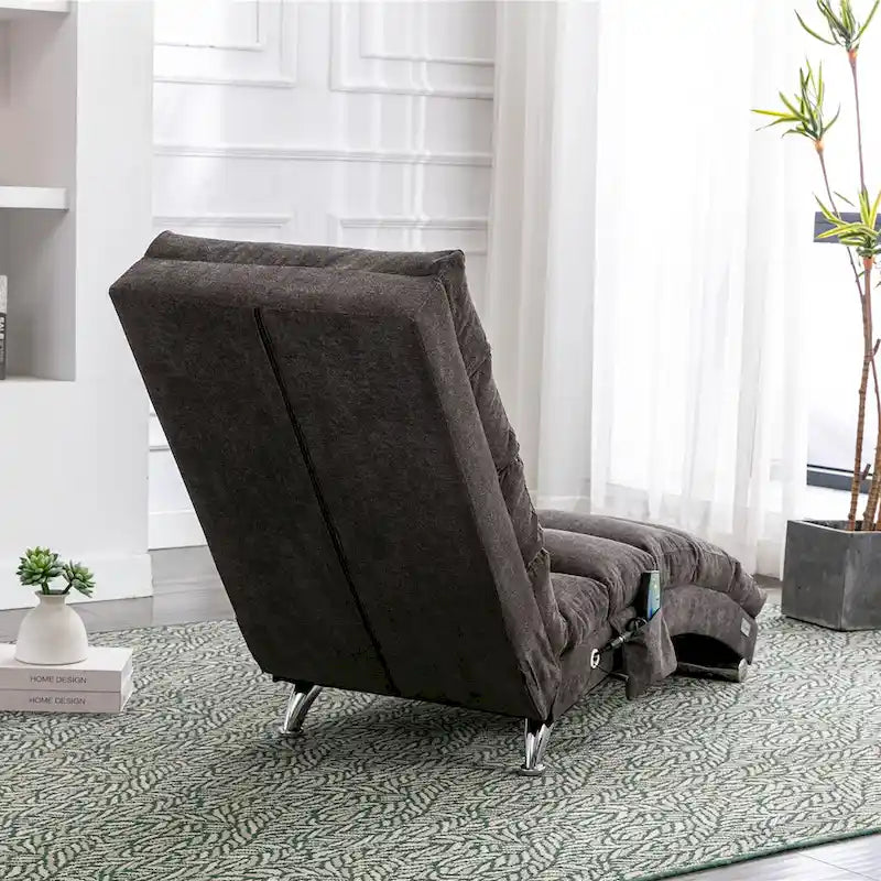 Chaise longue en lin d'intérieur