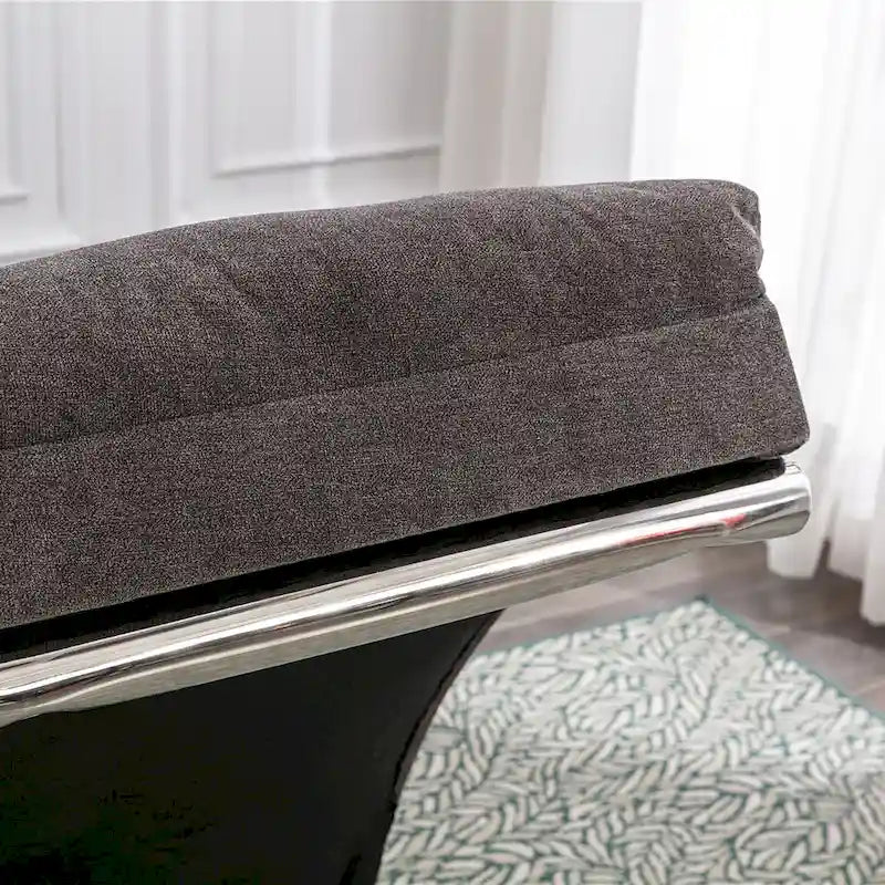 Chaise longue en lin d'intérieur