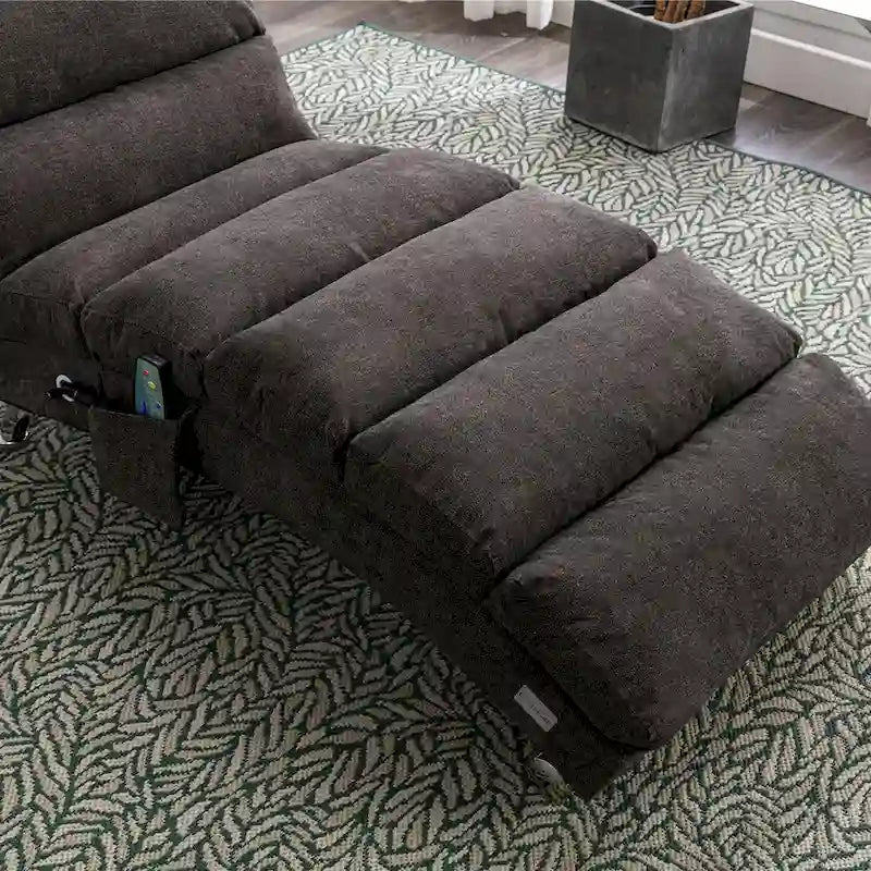 Chaise longue en lin d'intérieur