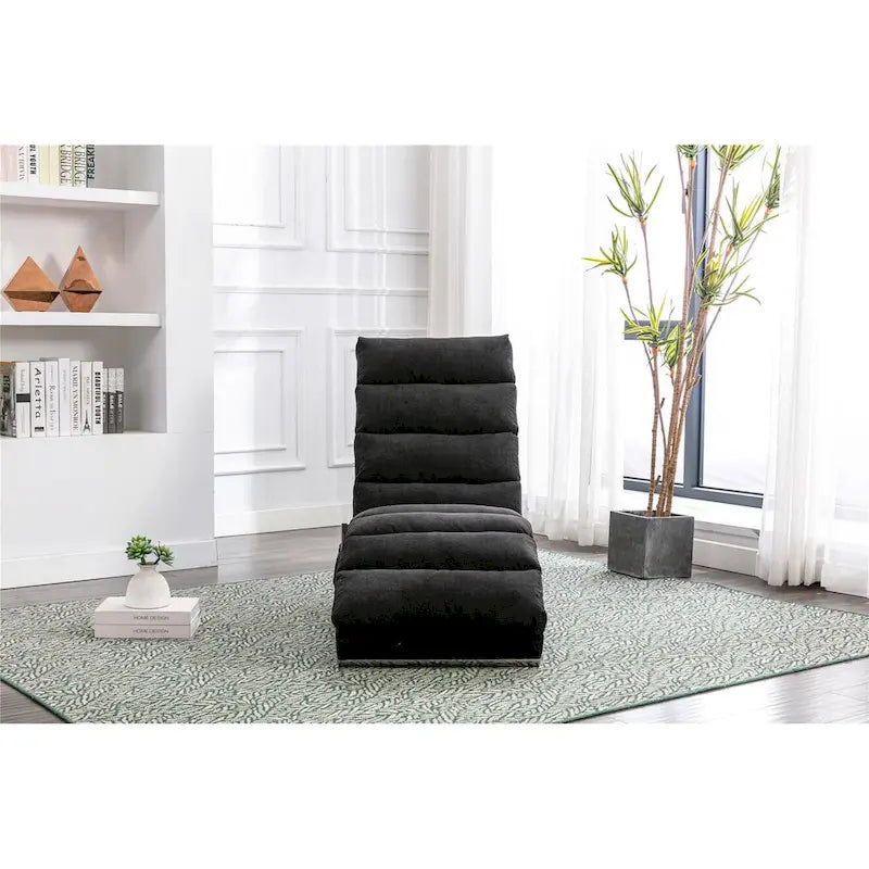 Chaise longue en lin d'intérieur