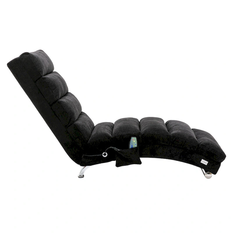 Chaise longue en lin d'intérieur