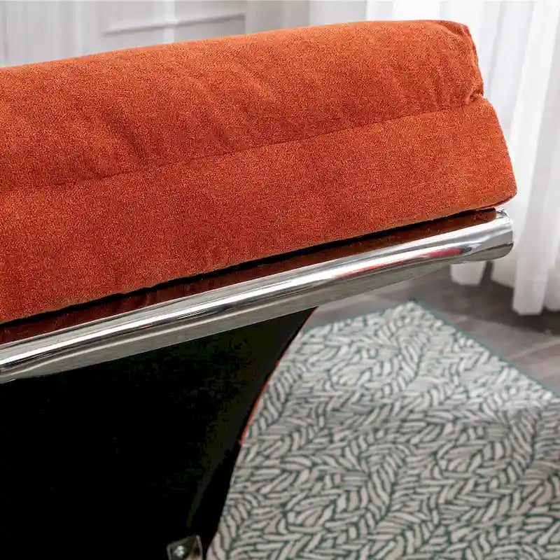 Chaise longue en lin d'intérieur