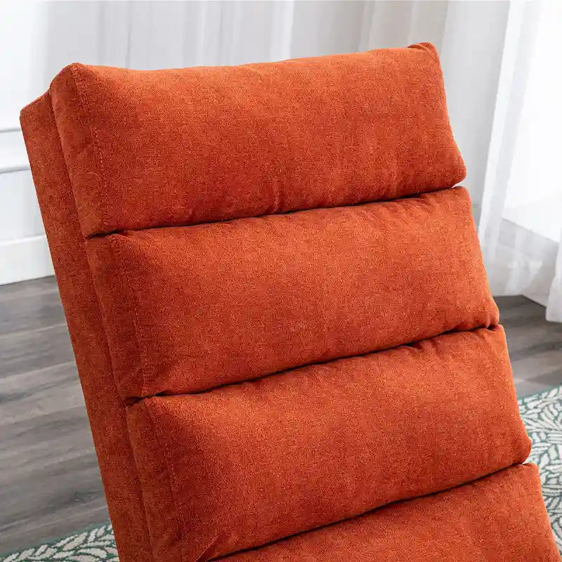 Chaise longue en lin d'intérieur