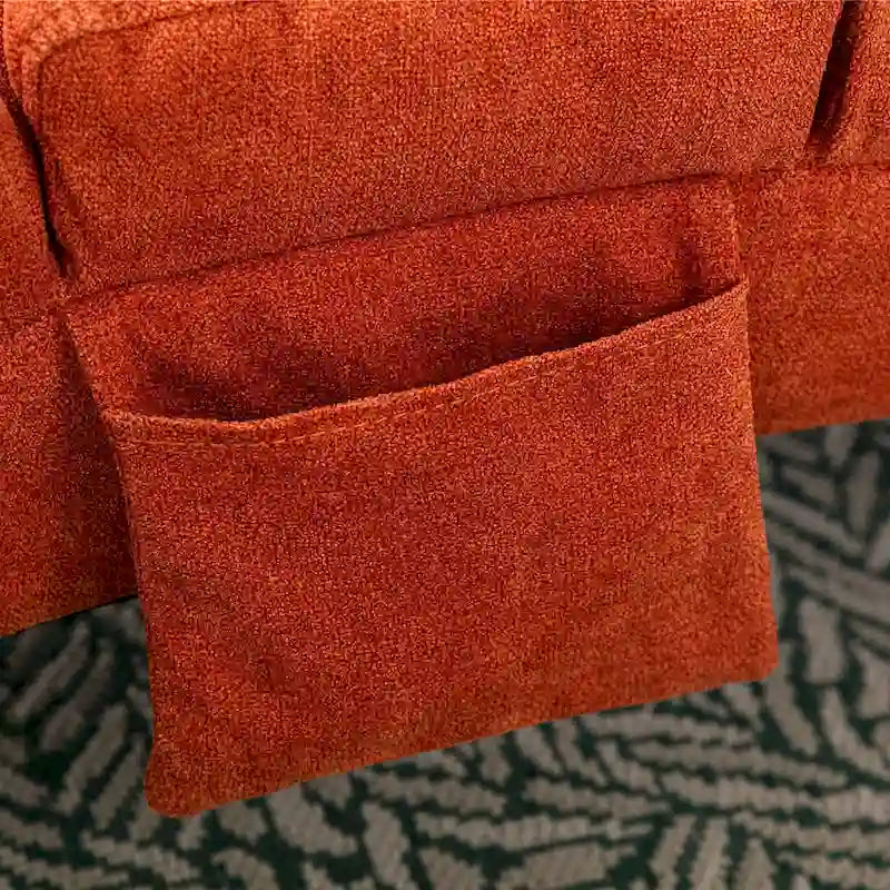 Chaise longue en lin d'intérieur
