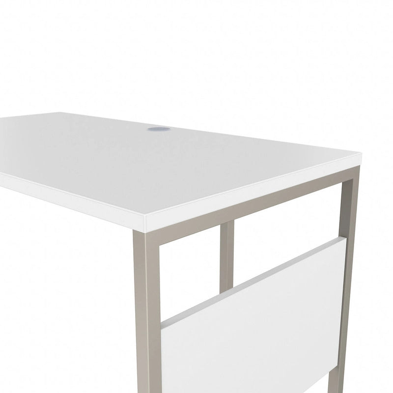Bureau en L de 72 po avec classeur mobile à 3 tiroirs