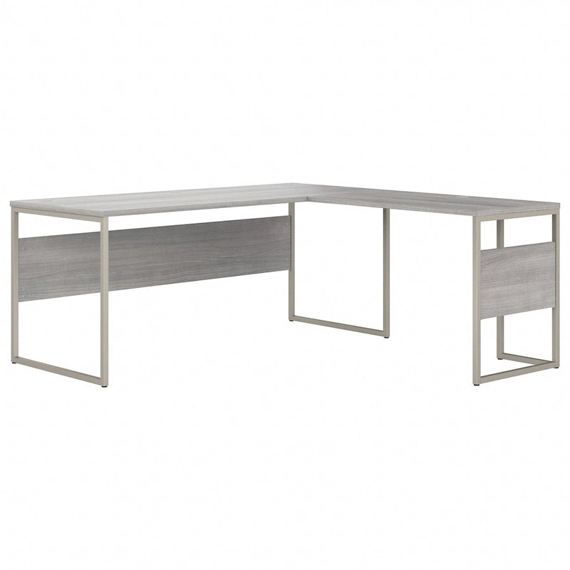 Bureau en L de 72 po avec classeur mobile à 3 tiroirs