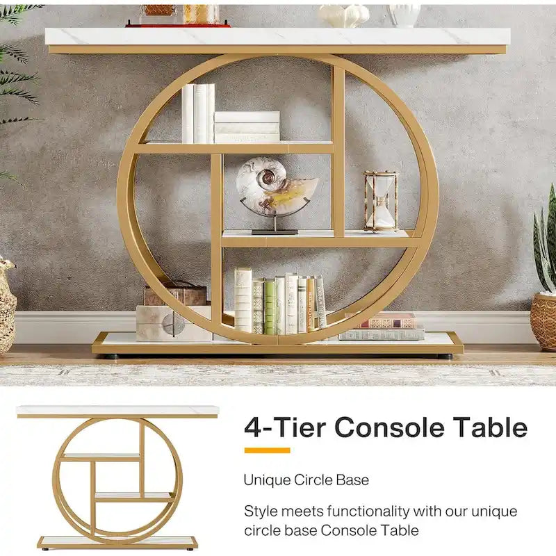 Console industrielle à 4 niveaux avec base ronde