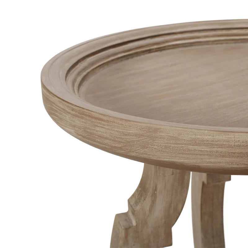 Table d'appoint ronde de style champêtre français