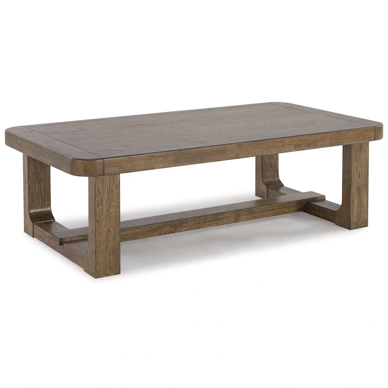Table basse marron clair – 56L x 30P x 17H