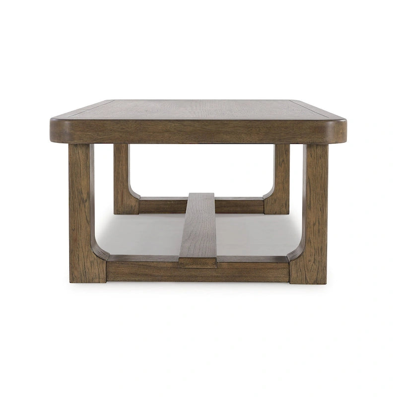 Table basse marron clair – 56L x 30P x 17H