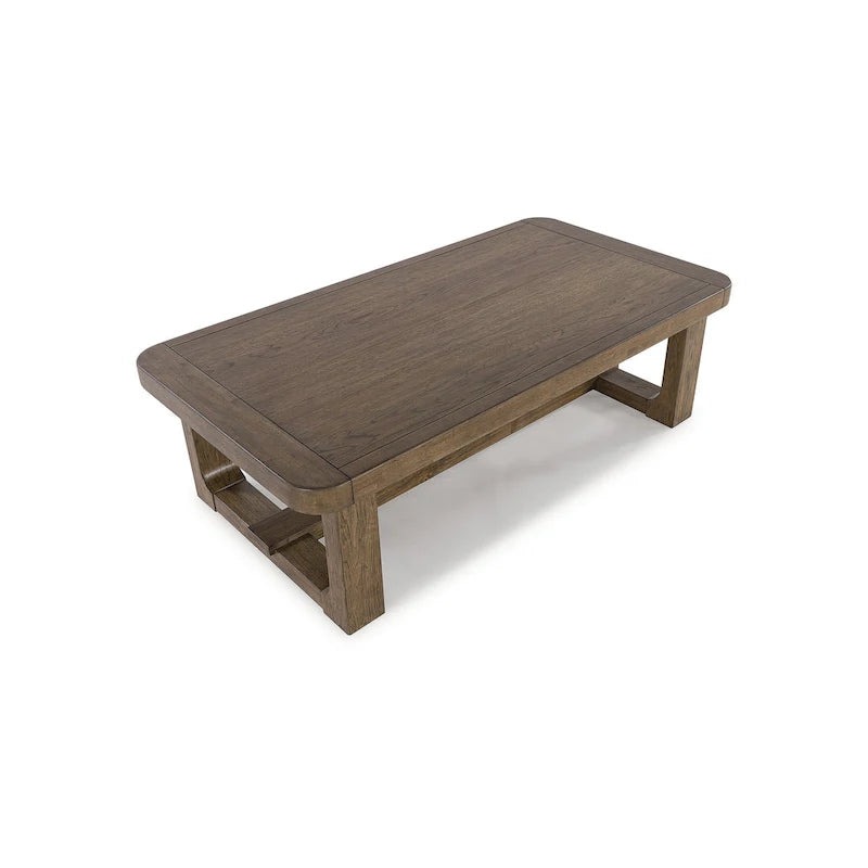 Table basse marron clair – 56L x 30P x 17H
