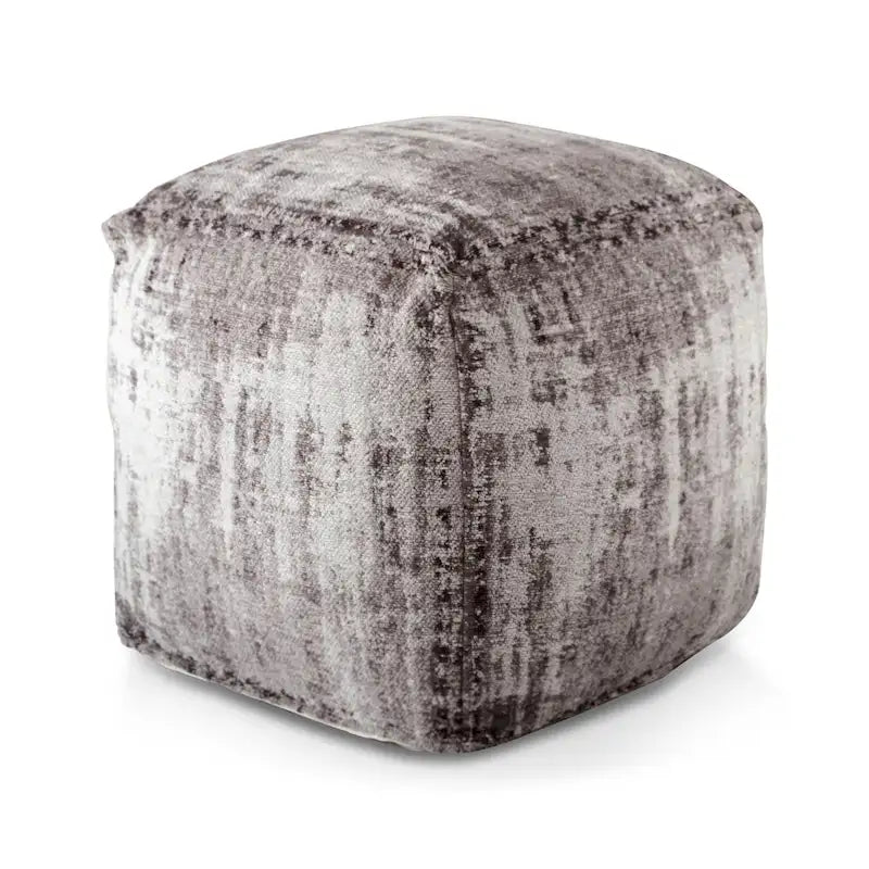 Pouf ottoman en coton fait main