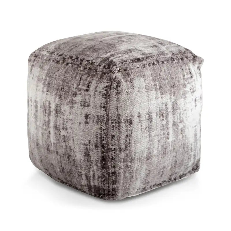 Pouf ottoman en coton fait main
