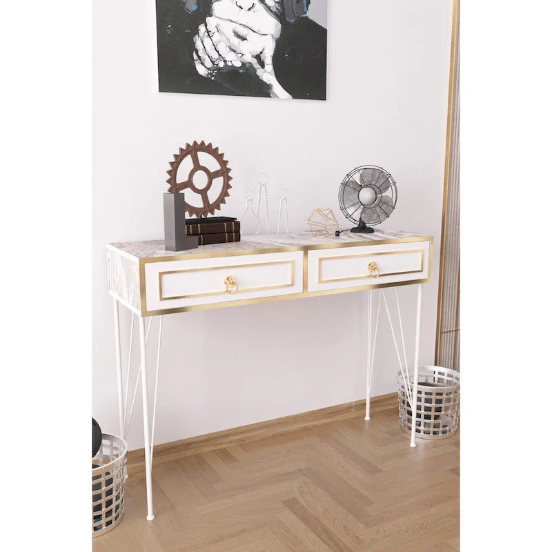 Console moderne avec pieds en métal