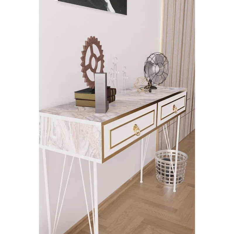 Console moderne avec pieds en métal