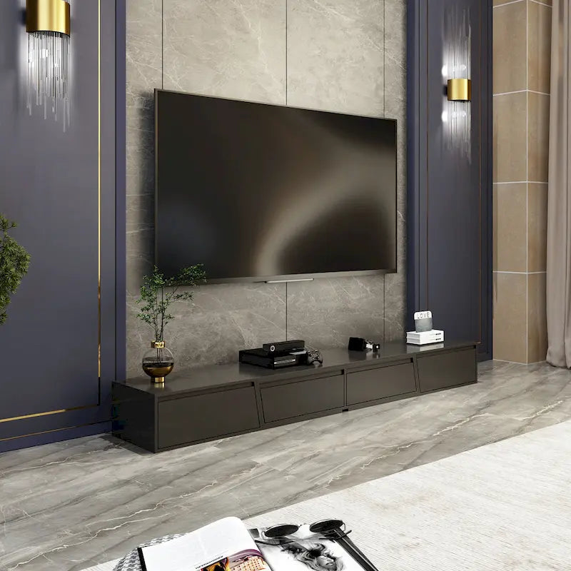 Meuble TV moderne et extensible pour téléviseurs jusqu'à 120