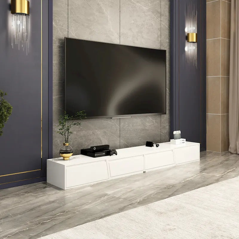 Meuble TV moderne et extensible pour téléviseurs jusqu'à 120