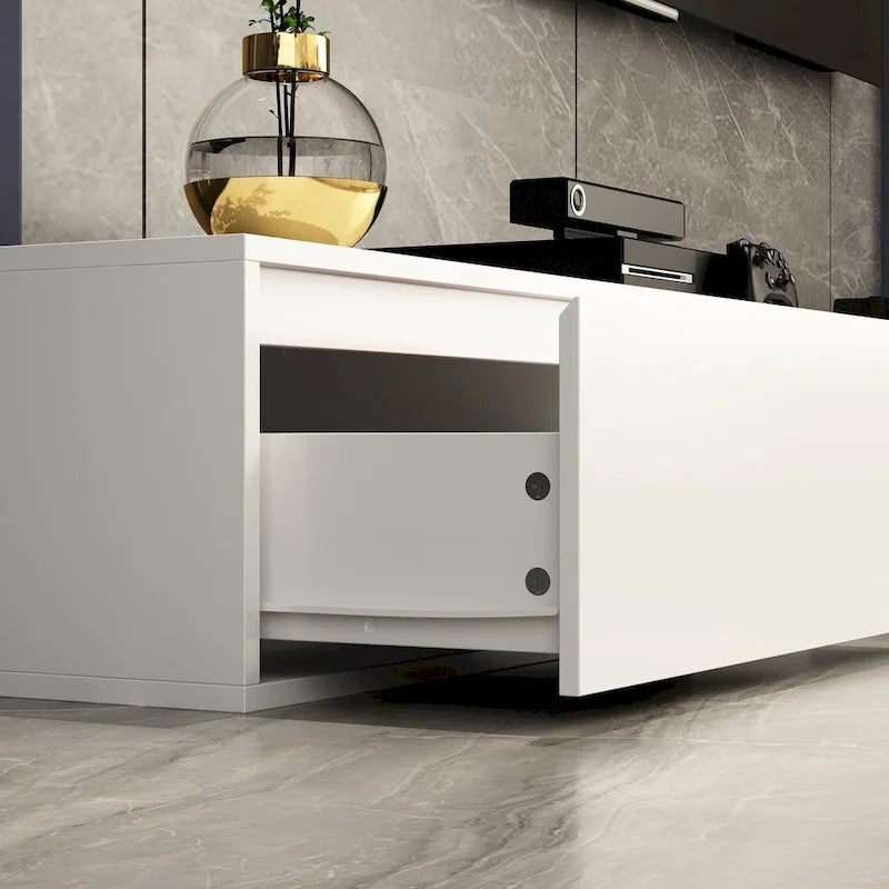 Meuble TV moderne et extensible pour téléviseurs jusqu'à 120