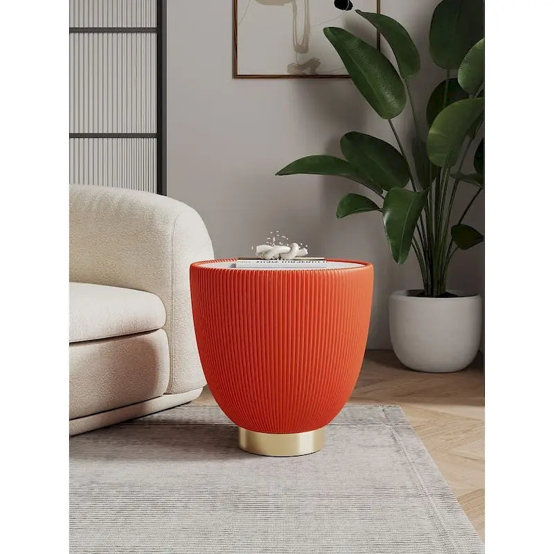 Table d'appoint rembourrée moderne