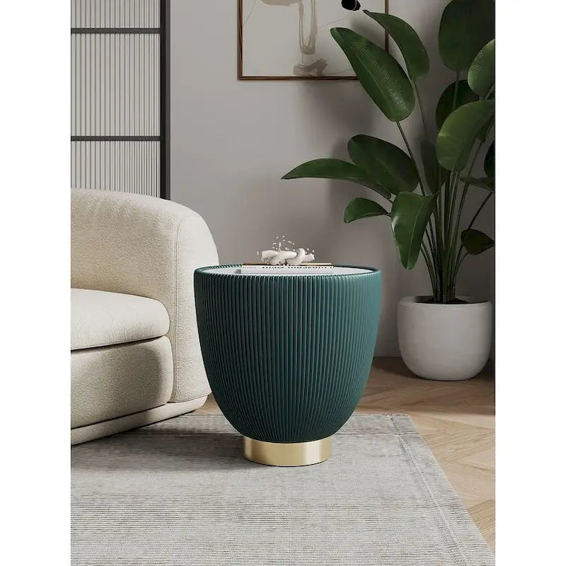 Table d'appoint rembourrée moderne