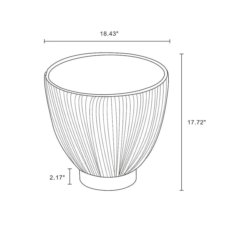 Table d'appoint rembourrée moderne