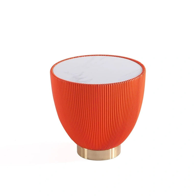Table d'appoint rembourrée moderne