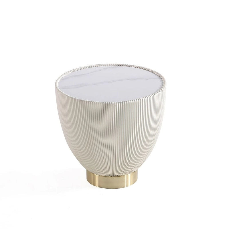 Table d'appoint rembourrée moderne