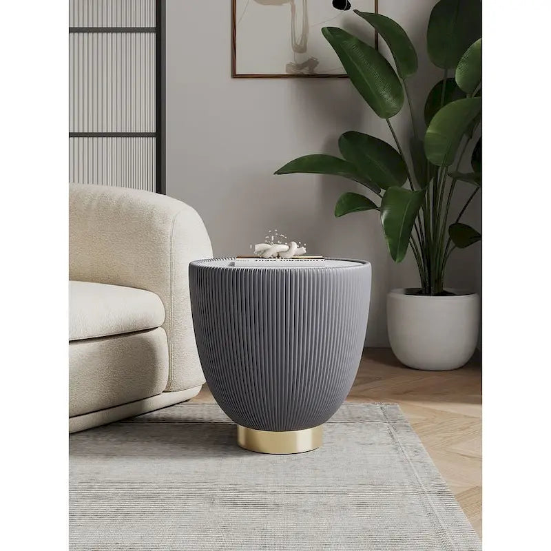 Table d'appoint rembourrée moderne