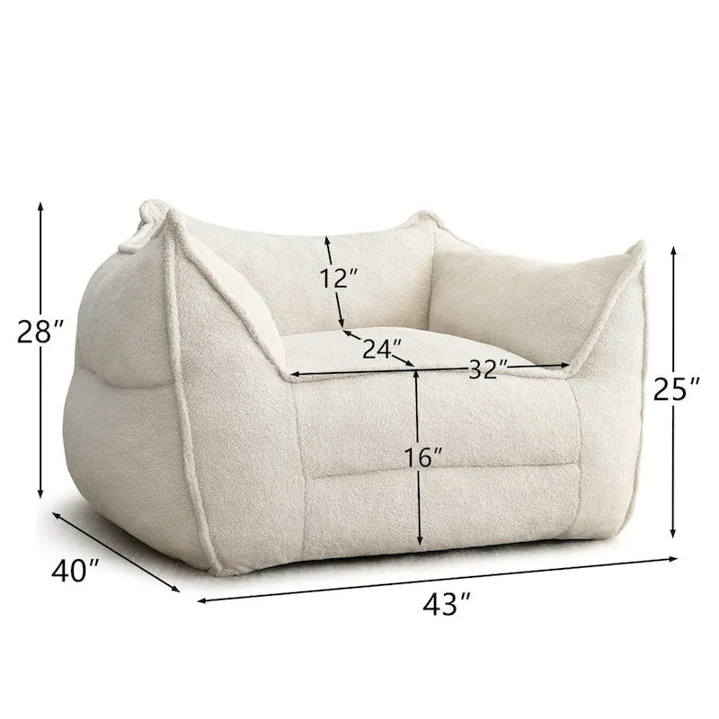 Fauteuils poire une place pour salon
