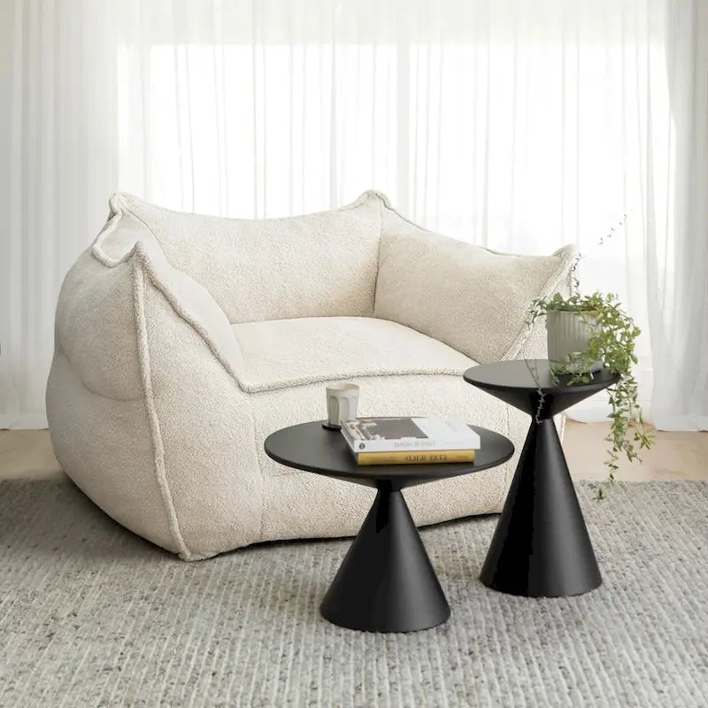 Fauteuils poire une place pour salon