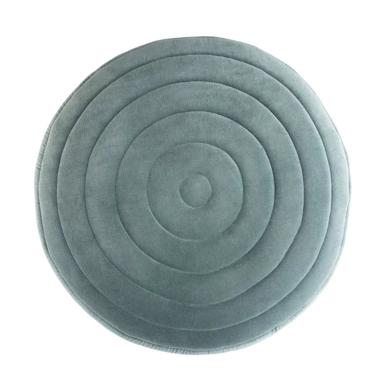 Pouf rond bohème en velours
