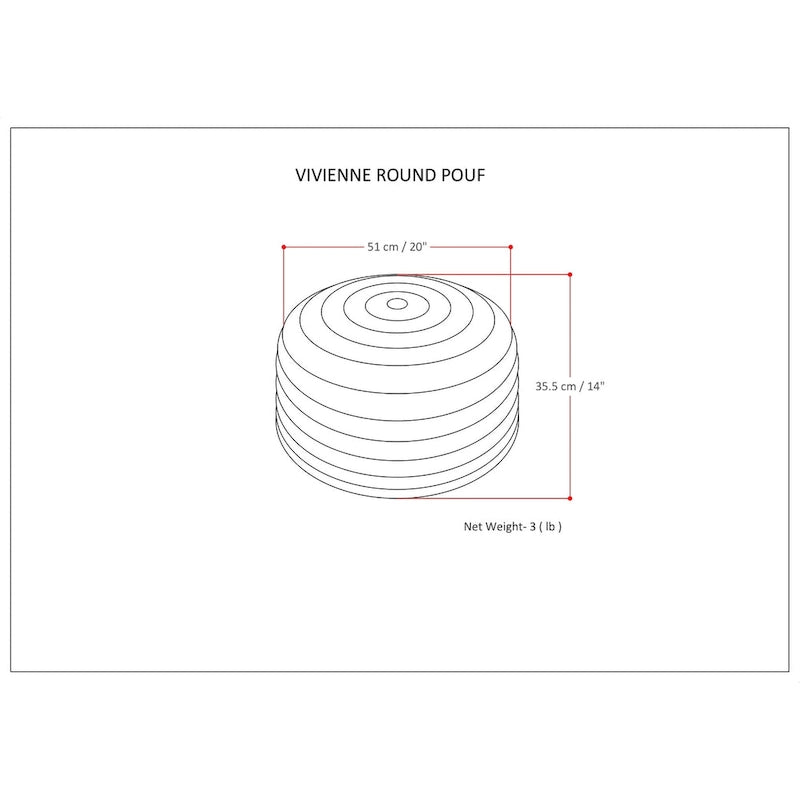 Pouf rond bohème en velours