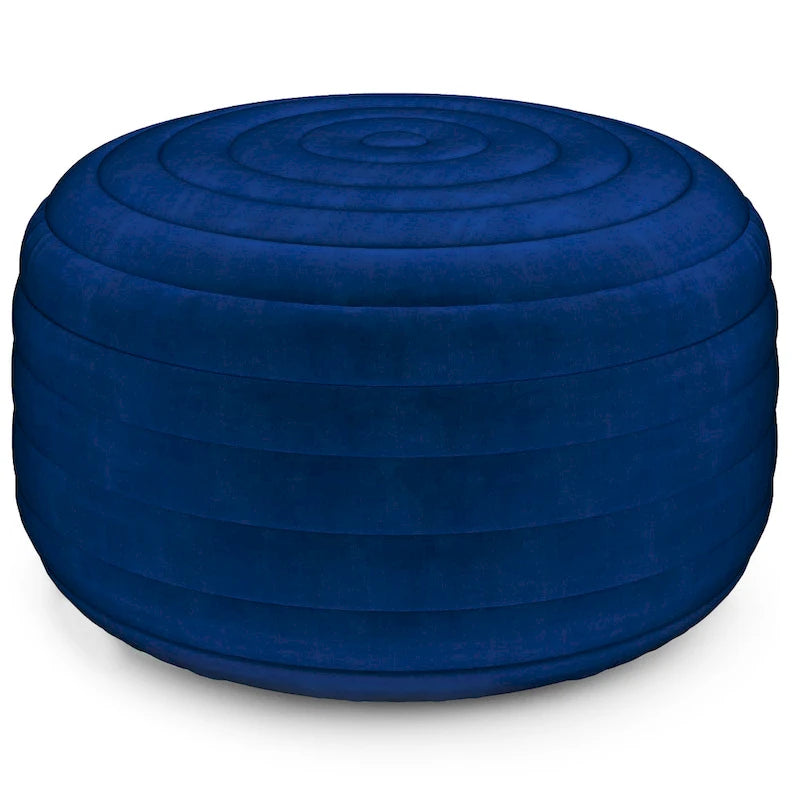 Pouf rond bohème en velours
