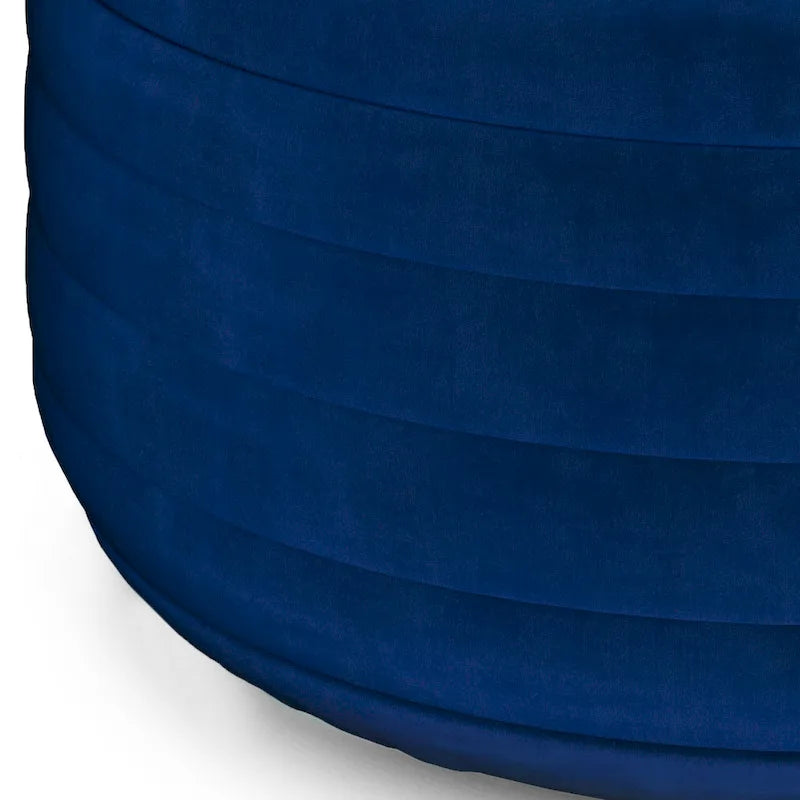 Pouf rond bohème en velours
