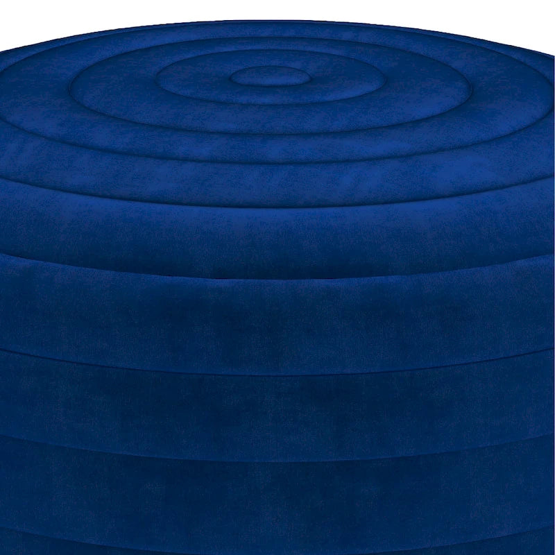 Pouf rond bohème en velours