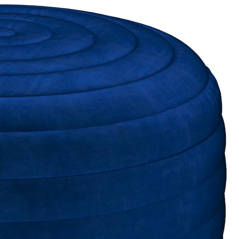Pouf rond bohème en velours