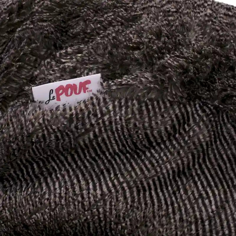 Pouf d'hiver en fausse fourrure Modern Glam