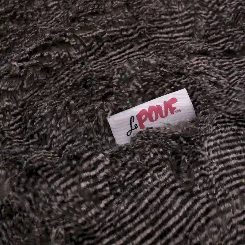 Pouf d'hiver en fausse fourrure Modern Glam