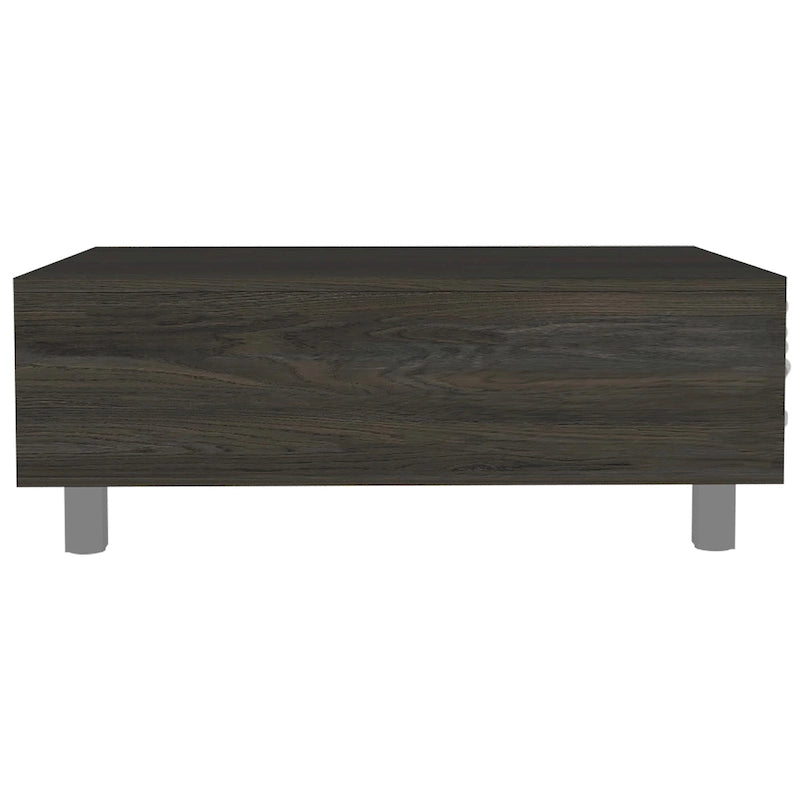 Table basse avec plateau relevable et rangement dissimulé - 4 pieds